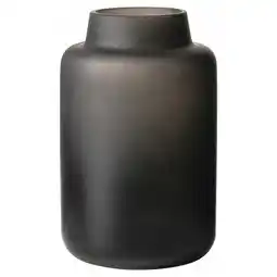 Van Cranenbroek Vaas glas 16 cm zwart aanbieding
