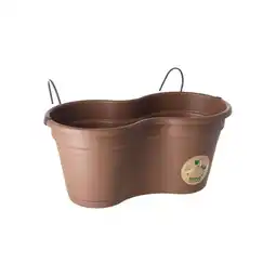Van Cranenbroek Balkonpot set 37 cm taupe Florus aanbieding
