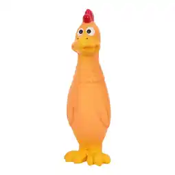 Van Cranenbroek Hondenspeelgoed kip oranje 7,3 x 26,5 cm aanbieding