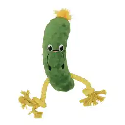 Van Cranenbroek Hondenspeelgoed Augurk en touw groen 30 cm Friendly Pet aanbieding