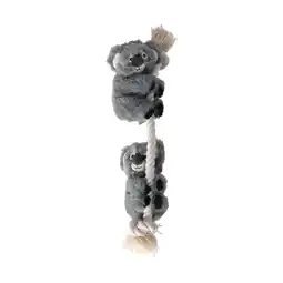 Van Cranenbroek Hondenspeelgoed Hangta koala + touw grijs S 40 cm aanbieding