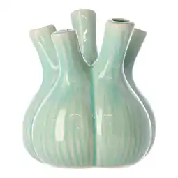 Van Cranenbroek Vaas Keramiek groen 17 x 17 x 20 cm aanbieding