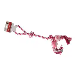Van Cranenbroek Hondenspeelgoed touw met twee ballen 55 cm aanbieding