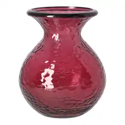 Van Cranenbroek Vaas glas Verdal bordeau x 18 x 15 cm aanbieding