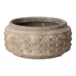 Van Cranenbroek Pot Jar Low Adana Dot Aged 24 cm aanbieding