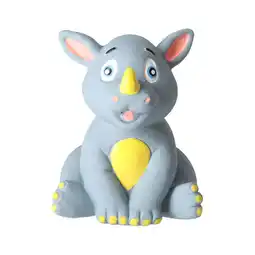 Van Cranenbroek Hondenspeelgoed latex neushoorn 9 cm aanbieding