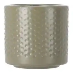 Van Cranenbroek Pot Era rond groen relief 7 x 7 cm aanbieding