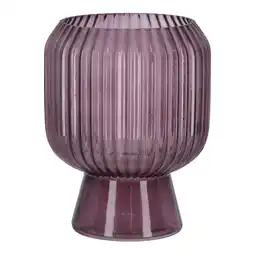 Van Cranenbroek Vaas van glas, 19 cm roze, 2 assorti aanbieding