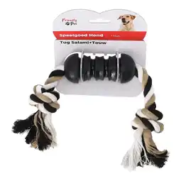 Van Cranenbroek Hondenspeelgoed tug salami + touw aanbieding