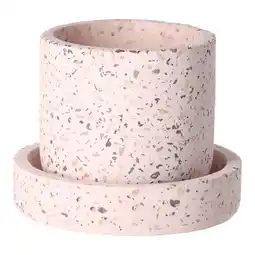 Van Cranenbroek Pot cement roze 10 x 9 cm aanbieding