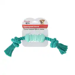 Van Cranenbroek Hondenspeelgoed touw en salami 50 cm camo aanbieding