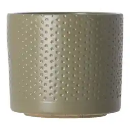 Van Cranenbroek Pot Era rond groen relief 9 x 10 cm aanbieding