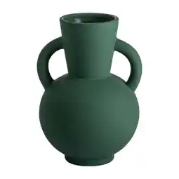 Van Cranenbroek Vaas rubberlook 20cm groen aanbieding