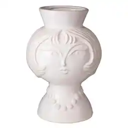 Van Cranenbroek Vaas gezicht 24 cm wit aanbieding