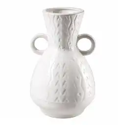 Van Cranenbroek Vaas oren 28 cm wit aanbieding