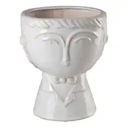 Van Cranenbroek Vaas gezicht 20 cm wit aanbieding
