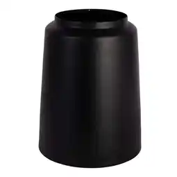 Van Cranenbroek Vaas Metaal 24 cm zwart aanbieding