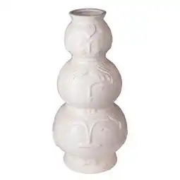 Van Cranenbroek Vaas 3 gezichten 30 cm wit aanbieding