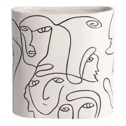Van Cranenbroek Vaas gezichten 16 cm aanbieding