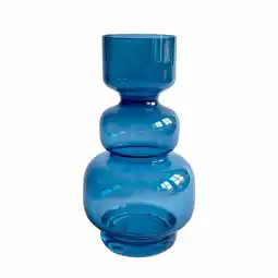 Van Cranenbroek Vaas glas 25 cm blauw aanbieding