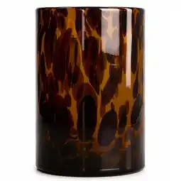 Van Cranenbroek Vaas glas bruin 10 x 15cm aanbieding