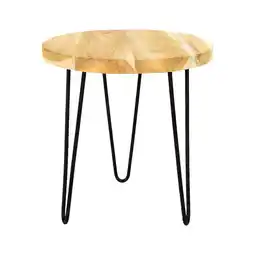 Van Cranenbroek Bijzettafel teak en metaal 38 x 41 cm aanbieding