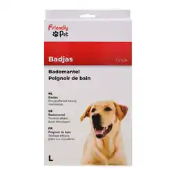 Van Cranenbroek Badmantel hond blauw L 60 cm aanbieding
