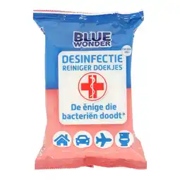 Van Cranenbroek Blue Wonder desinfectie-reiniger doekjes 20 stuks aanbieding
