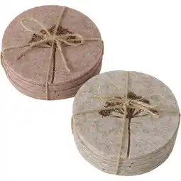 Van Cranenbroek Onderzetters Graser vilt 10 cm 6 stuks 2 assorti aanbieding