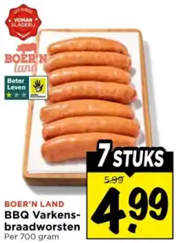 Vomar Voordeelmarkt BBQ Varkensbraadworsten aanbieding