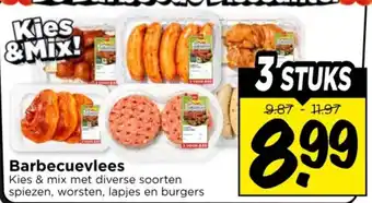 Vomar Voordeelmarkt Barbecuevlees aanbieding