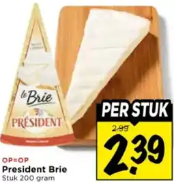 Vomar Voordeelmarkt President Brie aanbieding