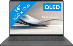 Bol.com ASUS Zenbook A14 UX3407QA-QD220W - Copilot+ Laptop - 14 inch aanbieding