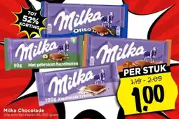 Vomar Voordeelmarkt Milka Chocolade aanbieding