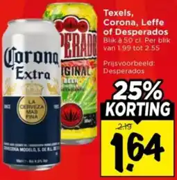 Vomar Voordeelmarkt Texels, Corona, Leffe of Desperados aanbieding