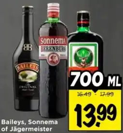 Vomar Voordeelmarkt Baileys, Sonnema of Jägermeister aanbieding