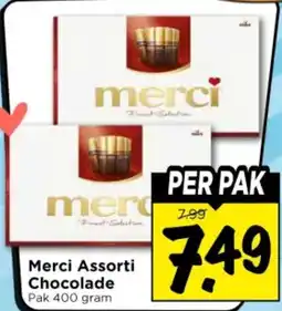 Vomar Voordeelmarkt Merci Assorti Chocolade aanbieding