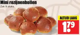 Dirk Mini rozijnenbollen aanbieding