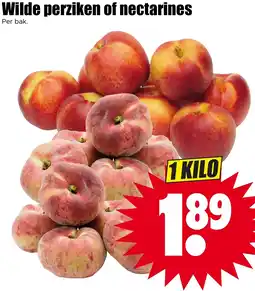 Dirk Wilde perziken of nectarines aanbieding