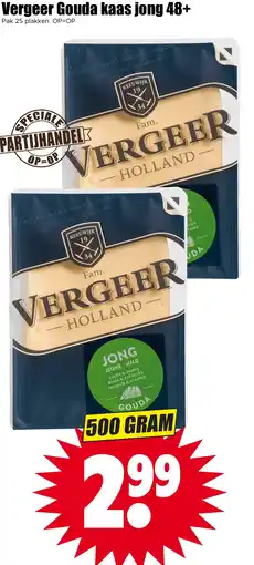 Dirk Vergeer Gouda kaas jong 48+ aanbieding