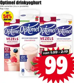 Dirk Optimel drinkyoghurt aanbieding