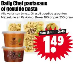 Dirk Daily Chef pastasaus of gevulde pasta aanbieding