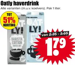 Dirk Oatly haverdrink aanbieding