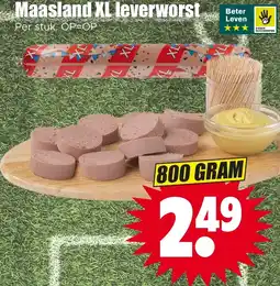 Dirk Maasland XL leverworst aanbieding
