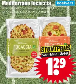 Dirk Mediterrano focaccia aanbieding