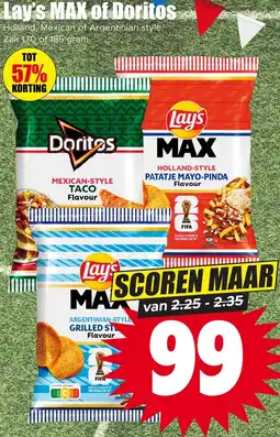 Dirk Lay's MAX of Doritos aanbieding