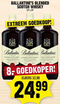 Dirk Ballantine's Blended Scotch Whisky aanbieding