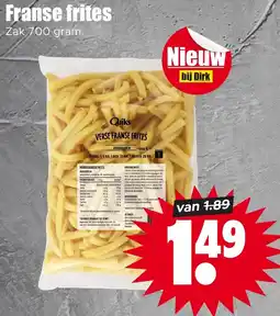 Dirk Franse frites aanbieding