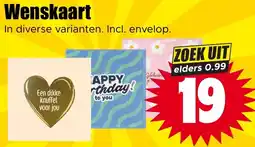 Dirk Wenskaart aanbieding