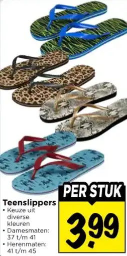 Vomar Voordeelmarkt Teenslippers aanbieding